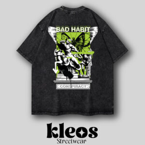 Remera Stone Wash Bad Habits